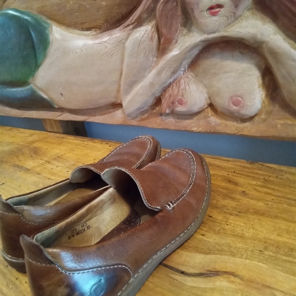 Born Men's Size 10.5 Casual Leather Slip-on Shoes - Picture 8 of 16